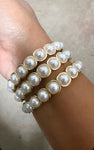 Elastic pearls bracelet