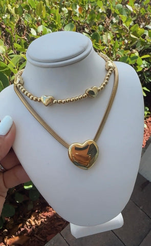 Big hearts necklace